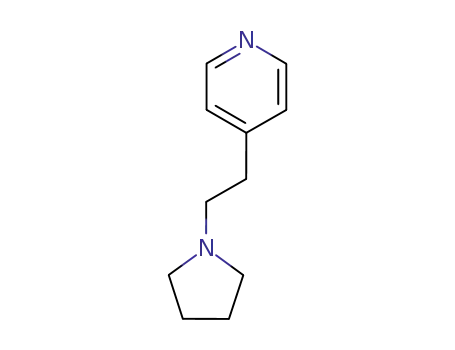 Molecular Structure of 67580-65-8 (4-(2-TETRAHYDRO-1H-PYRROL-1-YLETHYL)PYRIDINE)