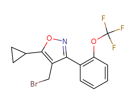 4-(bromomethyl)-5-cyclopropyl-3-(2-(trifluoromethoxy)phenyl)isoxazole