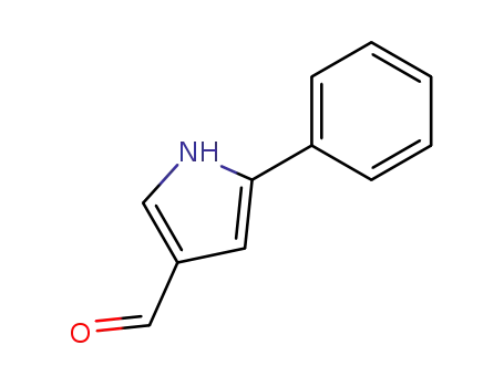 Molecular Structure of 56448-22-7 (5-phenyl-1H-pyrrole-3-carbaldehyde)