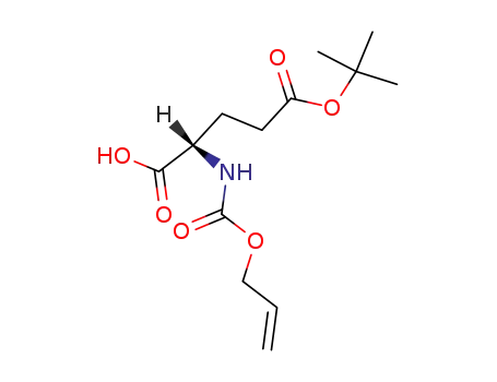 Molecular Structure of 192753-43-8 (L-Glutamic acid, N-[(2-propenyloxy)carbonyl]-, 5-(1,1-dimethylethyl)
ester)