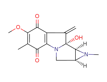 Molecular Structure of 74148-44-0 (10-decarbamoyloxy-9-dehydromitomycin B)