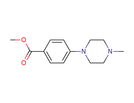 Molecular Structure of 354813-14-2 (METHYL 4-(4-METHYLPIPERAZIN-1-YL)BENZOATE)