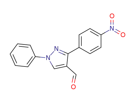 Molecular Structure of 21487-49-0 (3-(4-NITRO-PHENYL)-1-PHENYL-1H-PYRAZOLE-4-CARBALDEHYDE)