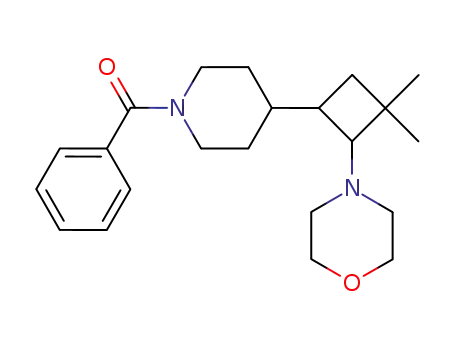 1-benzoyl-4-(3,3-dimethyl-2-morpholin-4-yl-cyclobutyl)-piperidine