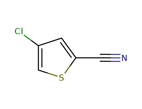 Molecular Structure of 910553-55-8 (4-Chlorothiophene-2-carbonitrile)