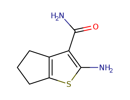 2-Amino-5,6-dihydro-4H-cyclopenta[b]thiophene-3-carboxylic acid amide