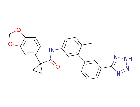 1-(benzo[d][1,3]dioxol-5-yl)-N-(6-methyl-3'-(2H-tetrazol-5-yl)biphenyl-3-yl)cyclopropanecarboxamide