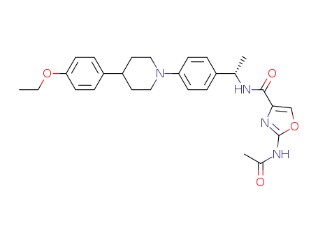 (S)-2-acetylamino-oxazole-4-carboxylic acid (1-{4-[4-(4-ethoxy-phenyl)-piperidin-1-yl]-phenyl}-ethyl)-amide