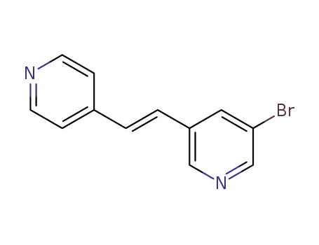 Molecular Structure of 552330-28-6 (3-Bromo-5-(2-pyridin-4-yl-vinyl)-pyridine)