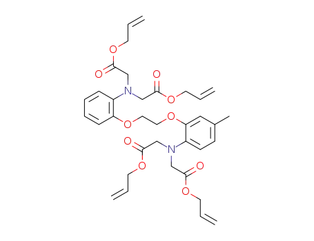 Molecular Structure of 1337908-25-4 ([allyloxycarbonylmethyl-(2-{2-[2-(bis-allyloxycarbonylmethylamino)-5-methyl-phenoxy]-ethoxy}-phenyl)-amino]-acetic acid allyl ester)