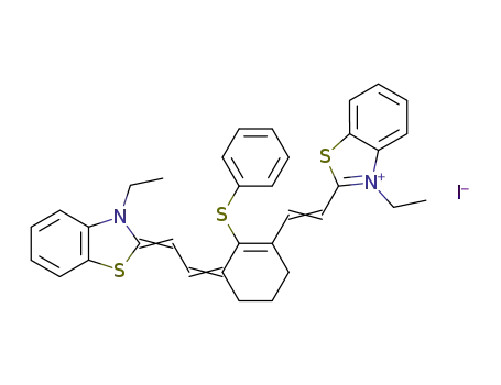 3-Ethyl-2-(2-{3-[2-(3-ethyl-1,3-benzothiazol-2(3H)-ylidene)ethylidene]-2-(phenylsulfanyl)cyclohex-1-en-1-yl}ethenyl)-1,3-benzothiazol-3-ium iodide