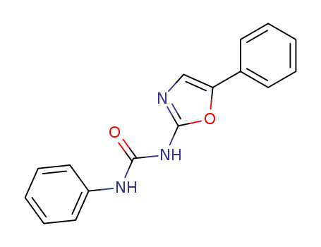 Molecular Structure of 90831-46-2 (Urea, N-phenyl-N'-(5-phenyl-2-oxazolyl)-)