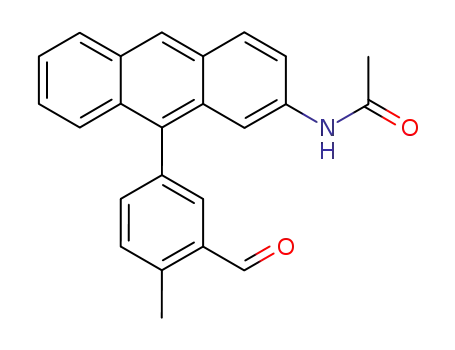 5-[2-(acetylamino)anthracen-9-yl]-2-methylbenzaldehyde