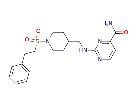 2-{[1-(2-Phenyl-ethanesulfonyl)-piperidin-4-ylmethyl]-amino}-pyrimidine-4-carboxylic acid amide