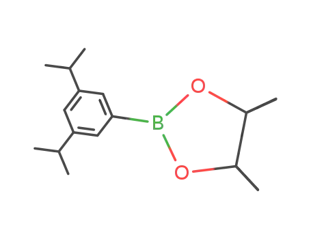 Molecular Structure of 1025719-26-9 (1,3-diisopropyl-5-(4,4,5,5-tetramethyl-1,3,2-dioxaborlan-2-yl)benzene)