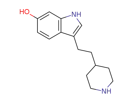 Molecular Structure of 75259-69-7 (1H-Indol-6-ol, 3-[2-(4-piperidinyl)ethyl]-)