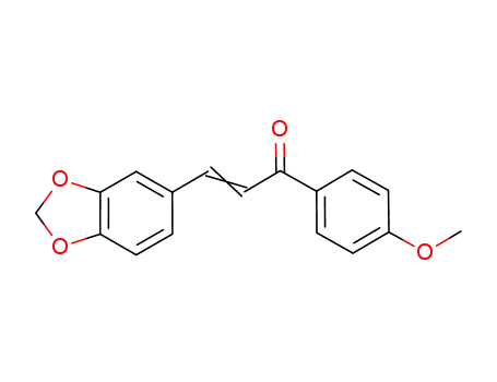 Molecular Structure of 2373-93-5 ((2E)-3-(1,3-benzodioxol-5-yl)-1-(4-methoxyphenyl)prop-2-en-1-one)