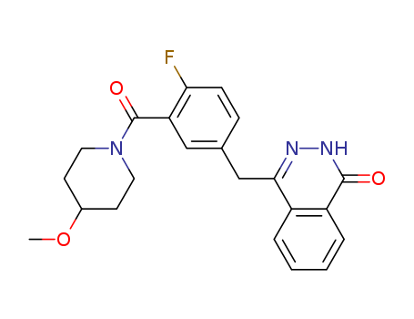 AZD2461;1(2H)-Phthalazinone,4-[[4-fluoro-3-[(4-methoxy-1-piperidinyl)carbonyl]phenyl]methyl]-