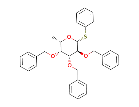 Molecular Structure of 167612-35-3 (Phenyl 2,3,4-Tri-O-benzyl-1-thio-beta-L-fucopyranoside)
