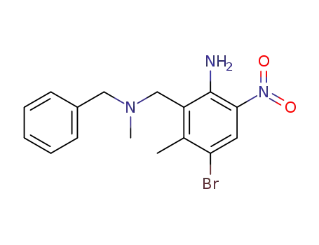 2-[(Benzyl-methyl-amino)-methyl]-4-bromo-3-methyl-6-nitro-phenylamine