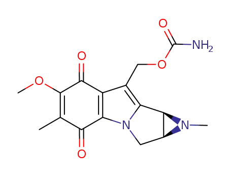 8-(アミノカルボニルオキシメチル)-1,1a,2,8b-テトラヒドロ-6-メトキシ-1,5-ジメチルアジリノ[2′,3′:3,4]ピロロ[1,2-a]インドール-4,7-ジオン