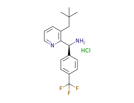 (S)-(3-neopentylpyridin-2-yl)(4-(trifluoromethyl)phenyl)-methanamine hydrochloride