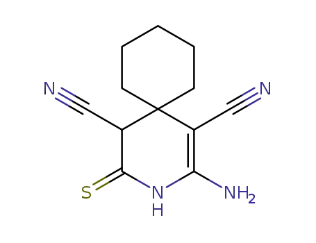 6-amino-3',5'-dicyano-1',4'-dihydrospiro<cyclohexane-1,4'-pyridine>-2'-thione