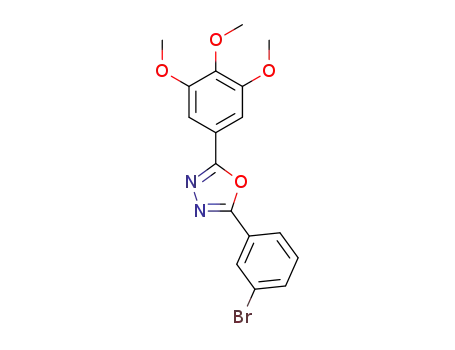 2-(3-bromophenyl)-5-(3,4,5-trimethoxyphenyl)-1,3,4-oxadiazole