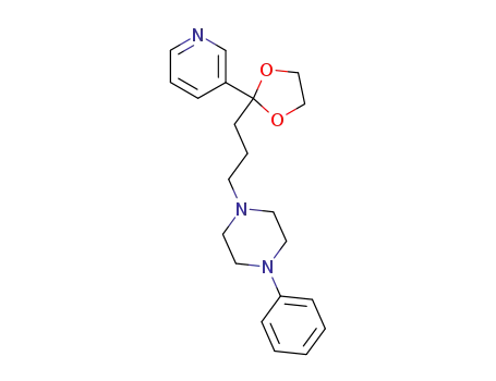 1-phenyl-4-[3-(2-pyridin-3-yl-[1,3]dioxolan-2-yl)-propyl]-piperazine