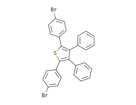 Molecular Structure of 96216-36-3 (2,5-Bis-(4-Bromophenyl)-3.4-Diphenyl-thiphene)