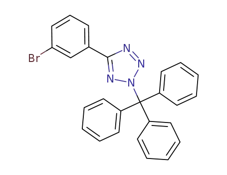 Molecular Structure of 143722-26-3 (2H-Tetrazole, 5-(3-bromophenyl)-2-(triphenylmethyl)-)