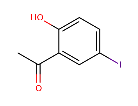 Molecular Structure of 7191-41-5 (1-(2-Hydroxy-5-iodo-phenyl)-ethanone)