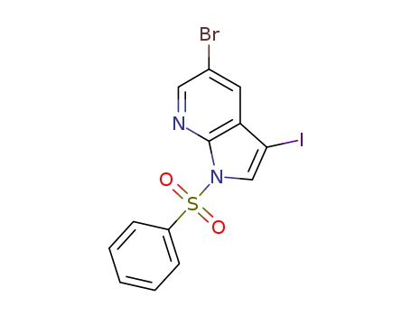 1-(benzenesulfonyl)-5-bromo-3-iodo-1H-pyrrolo[2,3-b]pyridine