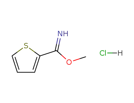 Molecular Structure of 54610-49-0 (Methyl thiophene-2-carbiMidate hydrochloride)