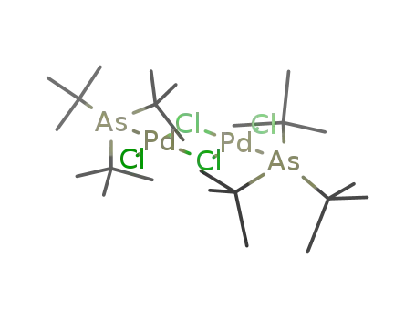 Pd<sub>2</sub>Cl<sub>4</sub>(As(C(CH<sub>3</sub>)3)3)2