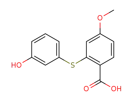 2-(3-hydroxyphenylthio)-4-methoxybenzoic acid