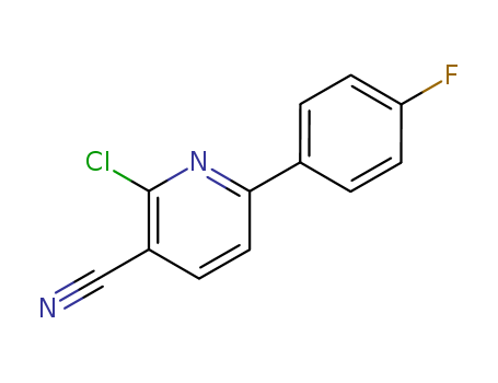 3-Pyridinecarbonitrile, 2-chloro-6-(4-fluorophenyl)-