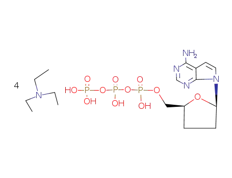 C<sub>11</sub>H<sub>17</sub>N<sub>4</sub>O<sub>11</sub>P<sub>3</sub>*4C<sub>6</sub>H<sub>15</sub>N