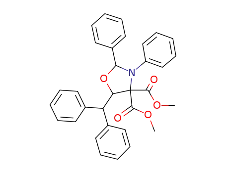 5-benzhydryl-2,3-diphenyl-oxazolidine-4,4-dicarboxylic acid dimethyl ester