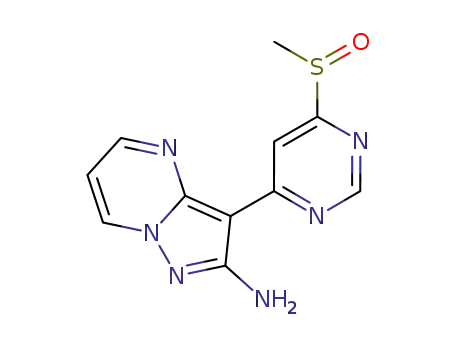 3-(6-(methylsulfinyl)pyrimidin-4-yl)-pyrazolo[1,5-a]pyrimidin-2-amine