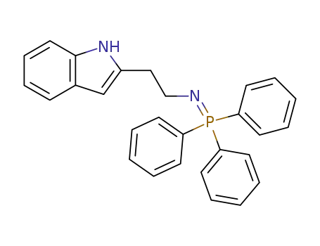 Molecular Structure of 161957-67-1 (2-<2-(triphenylphosphoranylidene)aminoethyl>indole)