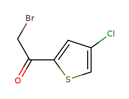 Molecular Structure of 677007-73-7 (Ethanone, 2-bromo-1-(4-chloro-2-thienyl)-)