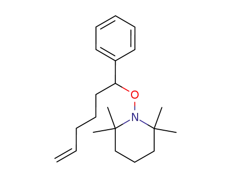 Molecular Structure of 270901-39-8 (Piperidine, 2,2,6,6-tetramethyl-1-[(1-phenyl-5-hexenyl)oxy]-)