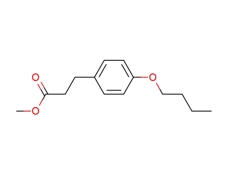 Molecular Structure of 115514-10-8 (METHYL 3-(4-BUTOXYPHENYL)PROPIONATE)