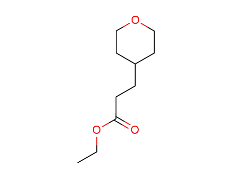 Molecular Structure of 99197-84-9 (ethyl 3-(3,4,5,6-tetrahydro-2H-pyran-4-yl) propionate)