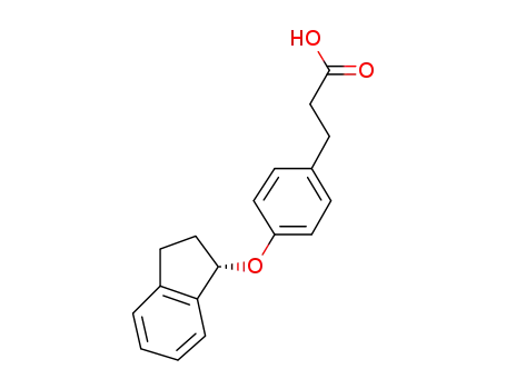 (S)-4-[(2,3-dihydro-1H-inden-1-yl)oxy]benzenepropanoic acid