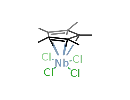Molecular Structure of 80432-35-5 (pentamethylcyclopentadienyl niobium(V) tetrachloride)