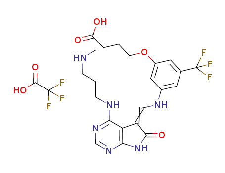 C<sub>2</sub>HF<sub>3</sub>O<sub>2</sub>*C<sub>22</sub>H<sub>25</sub>F<sub>3</sub>N<sub>6</sub>O<sub>4</sub>