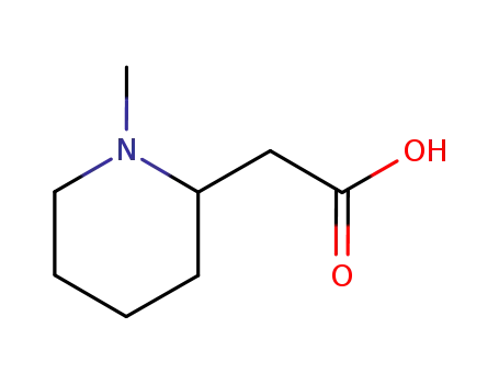 Molecular Structure of 107388-72-7 ((1-METHYL-PIPERIDIN-2-YL)-ACETIC ACID)