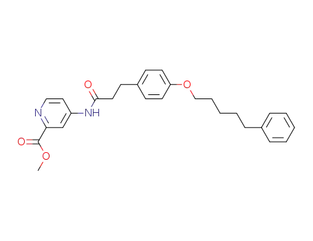 methyl 4-[3-(4-(5-phenylpentyloxy)phenyl)propanoylamino]pyridine-2-carboxylate